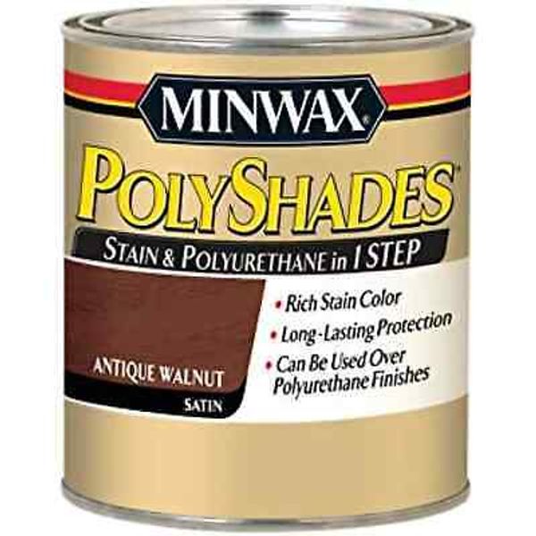 Minwax PolyShades Wood Stain � Quart, Antique Walnut, FREE SHIPPING