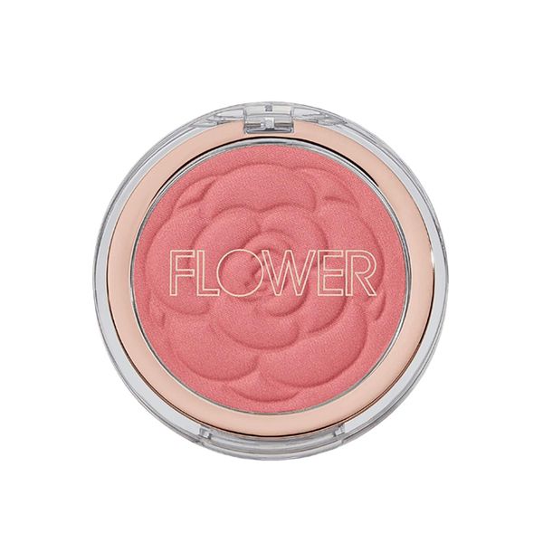 Flower Beauty Flower Pots Powder Blush - Smooth & Silky, Skin Tone Enhancing, Soft Satin Finish Makeup (Warm Hibiscus)