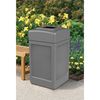 Commercial Zone Products 732103 Square Waste Container,Gray,42 gal,lon