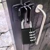 HRLORK Combination Padlock 1 Packs School Locker Lock Outdoor Weatherproof Digit Padlock Resettable Code Lock Black