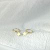 Rockyu Earrings, Men's, Ring, Gold Ring, Stainless Steel, Women's, Popular, Dangle, Adult, Hoop Earrings, Stars, Star Earrings, Set of Both Ears, Small Face, Power, Fashion Accessories, Stainless Steel