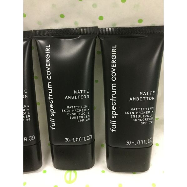 3 X COVERGIRL MATTE AMBITION MATTIFYING SKIN PRIMER  1 FL OZ/30 ML NEW.