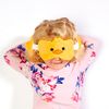 Puckator CUSH225 Relaxeazzz Duck Round Plush Travel Pillow & Eye Mask