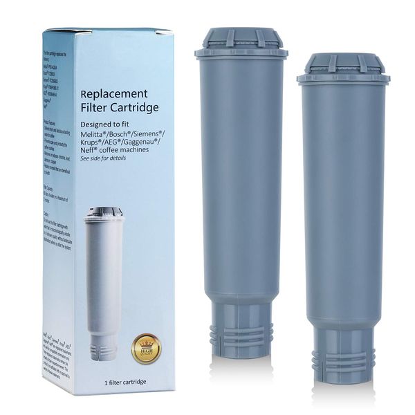 Somune Coffee Machine Water Filter Cartridges for Melitta/Krups Claris F088 F088 01/Siemens TCZ60003 /AEG/Neff/Bosch TCZ6003 (Pack of 2)