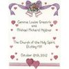 Heritage Cross Stitch Kit Aida Wedding Sampler (A), Counted Pattern, SCWS1112-A, 18.5x24.5cm