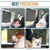 2PCS Retractable Car Side Window Shade for Baby Roller Visor Mesh Cover UV Block