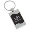 Au-TOMOTIVE GOLD Rectangular Wave Keychain for Toyota Tundra (Black)