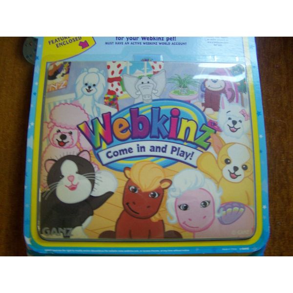 WEBKINZ MOUSE PAD SEALED WITH CODE ROOM ANIMALS PATTERN NOS