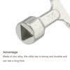 PATIKIL Triangle Socket Spanner Key, 5 Pack Electrical Cabinet Gas Water Meter Switch Key for 0.51"x0.39" Triangular Panel Lock, Silver