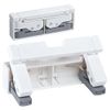 LIHIT LAB P-1040-0 00435511 Compact Punch, White, 3-Piece Set