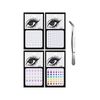 Face Rhinestones, Temporary Tattoos, Gemstones, Self-Adhesive (4 Pieces, C)