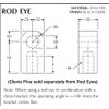 Rod Eye, 0.75'' Pin Hole, 3/4 - 16 Thread, RE750 (BDE-07)