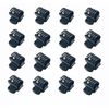 24pcs Mini Hair Claw Clips Clamps Plastic Small Womens Girls Hair Clip Grips Pins Accessories Size 1CM (Black)