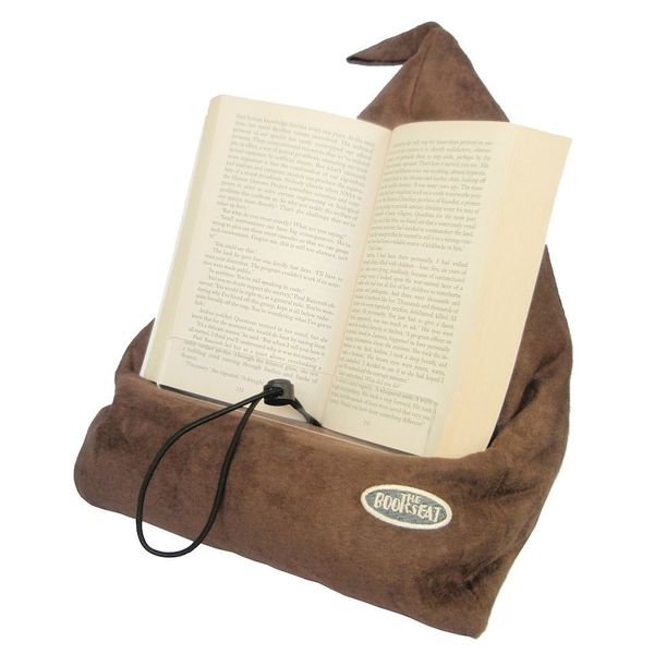 The Book Seat - Book Holder and Travel Pillow - Mocha