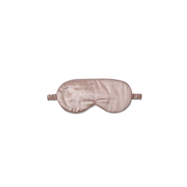 Sleepdown 100% Silk Sleep Eye Mask, Light Blocking, Naturally Hypoallergenic, Soft and Comfortable for Men and Women - 22 Momme - Champagne