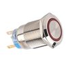 19mm 12V Self Locking LED Latching Round Push Button Switch Waterproof(red), Automotive Interior,car switch