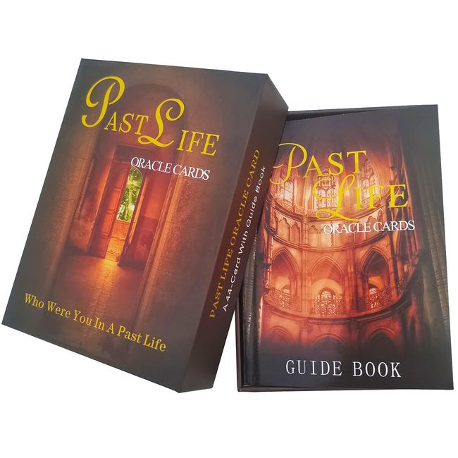 GZXINKE Past Life Oracle Cards with Guidebook,44 Tarot Deck Oracle Cards, Love Oracle Cards,Life Purpose Oracle Cards Divination Cards