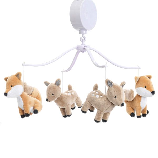 Bedtime Originals Deer Park Musical Baby Crib Mobile, Multicolor