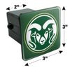 GRAPHICS & MORE Colorado State Primary Logo Tow Trailer Hitch Cover Plug Insert 2"