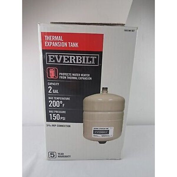 Everbilt 2 Gal. Thermal Expansion Tank for Water Heaters EF-TET-2T  1003064927