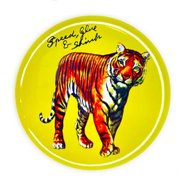 Deca Can Badge 58mm Speed Glue & Shinki Speed Guru & Sinki psychedelic Chen Shin Hui Golden Cups