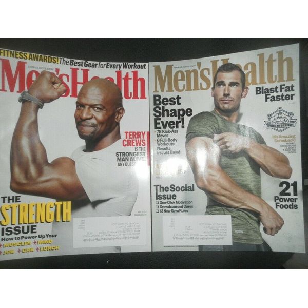 Men's Health Magazine, 2 issues, May 2019 and Nov 2017