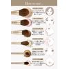 Frepice Makeup Brush, Set of 13, Powder Brush, Teak Brush, Makeup Brush Pouch, Makeup / Salmon gem