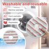 Mop Pads Replacement for Vileda Clean Spin Head Refills, Washable Mop Head Replacement Cloth Microfiber for Cleaning Floor