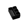 Madesmart 8-Piece Interlocking Bin Pack-Carbon Collection Customizable Multi-Purpose Storage, Durable, Easy to Clean & BPA-Free