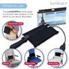 Innotech LumbAIRPlus Portable Backrest Inflatable Lumbar Support Cushion with Adjustable Internal Air System, Black