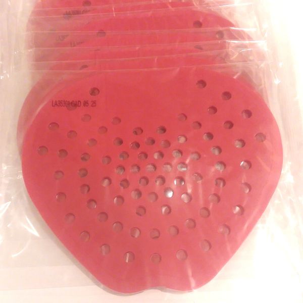 Hospeco Health Gards CHERRY 03901 Vinyl Urinal Screens RED New 12 ct