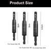 1/4" Hex Shank Self Centering Hinge Drill Bit Set 3/32",7/64",1/8" Clic-Change VIX Bit for Screw Size#6#8#10