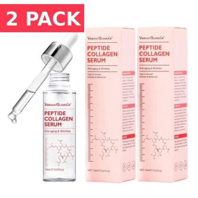 Vibrant Glamour - Peptide Collagen Essence Eye Serum For Anti-Aging - 2 PACK