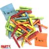 PARTY DISCOUNT ® Röllchenlose Treffer bunt Nummer 501-550