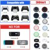 ZHI-NYLLDJS PS5/4 Compatible, Xbox Compatible, Switch Pro Controller, Stick Protection Ring, Controller, Assist Ring, Storage Case, 30 pcs (Black & White) A&B&C