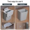 Uumitty 3.2 Gallon/12 L Plastic Kitchen Compost Bin, Hanging Trash Can with Lid, Wall-Mounted Garbage Can, Grey