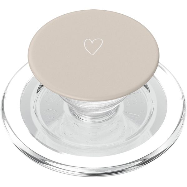 Chic Minimalist Heart Love PopSockets MagSafe PopGrip for iPhone