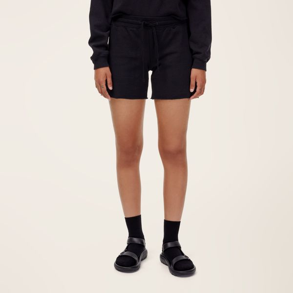 Terry Cotton Blend Sweatshorts - Black / S