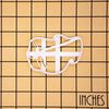 Snowboard Goggles cookie cutter, 1 piece - Bakerlogy