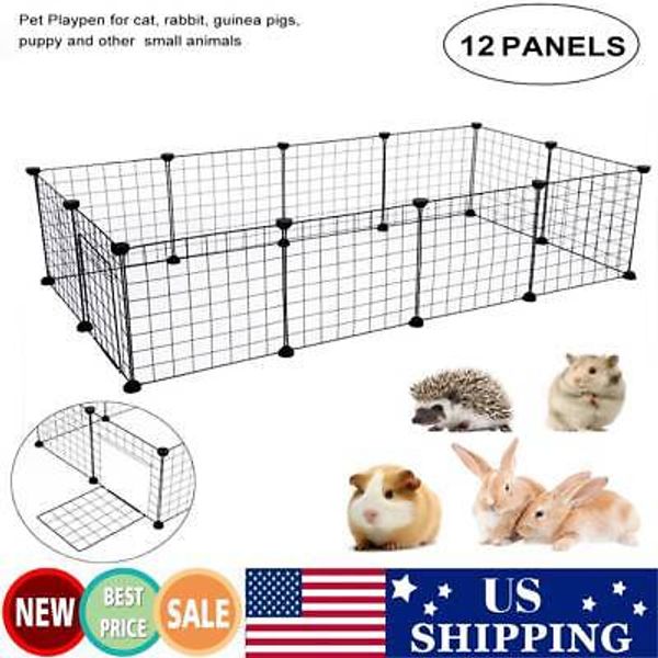 Pet Playpen Bunny Cage Fence Small Animal Exercise Pen Crate Kennel Hutch