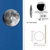 Off the Wall Plates - Moon Outer Space Decorative Acrylic Electrical Cover - Single Light Switch