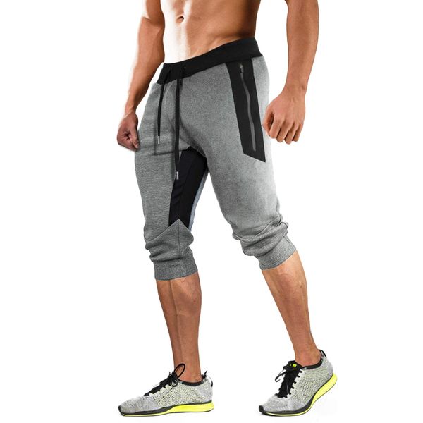 MAGCOMSEN Gym Pants for Men Workout Capri Shorts Capri Pants Capri Joggers Men 3/4 Joggers for Men Capri Yoga Pants for Men