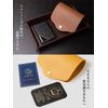 RAVIS Mask Case, Stylish, Portable, PU Leather, Foldable, Antibacterial, Cute, Mask Pouch, Mask Holder, Portable, Light Gray