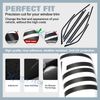 Matte Black Side Window Chrome Delete Overlay For Chrysler 300 2011-23 Pre-cut