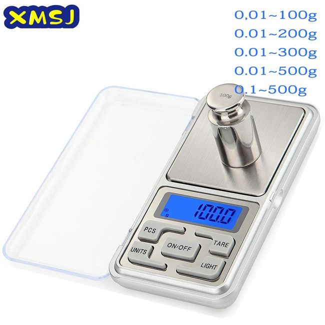 200g/300g/500g x 0.01g/0.1g/mini precision pocket electronic digital scale  