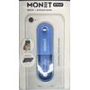 MONET Universal Phone Grip + Kickstand with Adjustable Strap (Blue, Solid)
