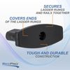 RecPro RV Ladder Replacement End Caps with Hardware | 2 Pack