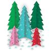 Vibrant Multicolor Paper Multi-Pack Slotted Trees - 8"-13" (Pack of 5) - Eye-Ca