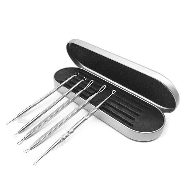 Blackhead Remover Acne Cysts Blemish Comedone Pimple Popper Extractor Tool Set