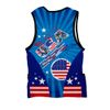 USA All State Flags Triathlon Top for Men - Size M